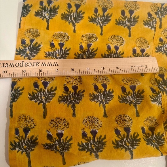 Emerson Fry India Collection Marigold Kimono Organic Cotton Boho Layer Sz M/L - Picture 5 of 9